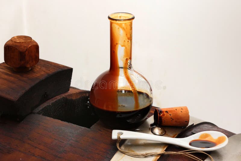 Balsamic vinegar of Modena, Italy, glass bottle containing special sweetening Modena royalty free stock photo Balsamic vinegar of Modena, Italy, glass bottle containing special sweetening Modena royalty free stock photo