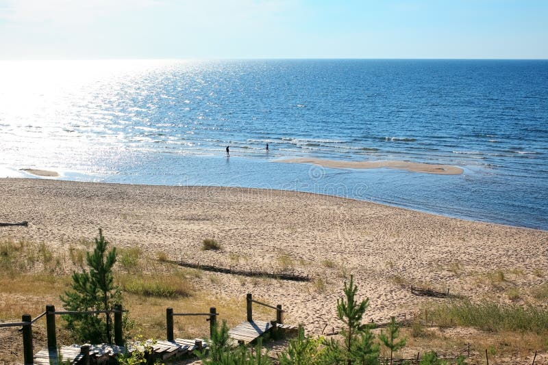 Baltic landscape with sandy beach, Balta kapa - Saulkrasti â€“ L