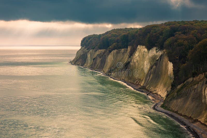 Baltic Sea Coast on the Island Ruegen, Germany Stock Photo Image of
