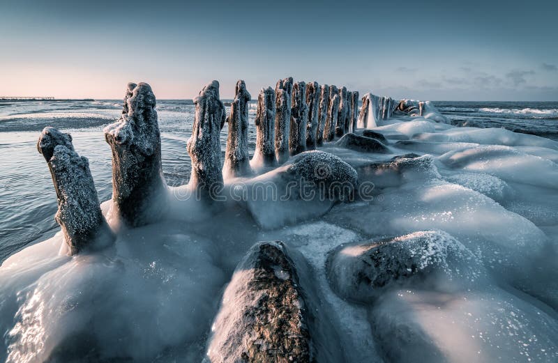 Download Baltic Sea in winter stock photo. Image of horizontal - 84309480