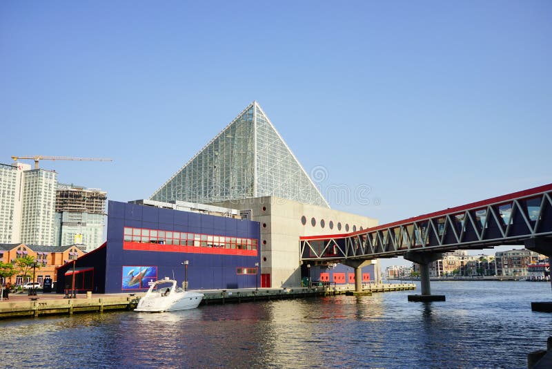 Baltimore Inner Harbor Aquarium Editorial Stock Image Image of