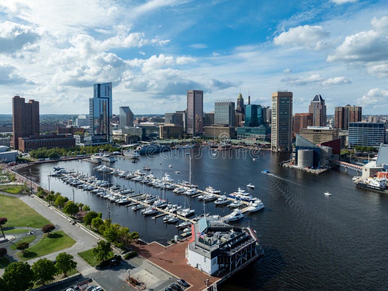 Baltimore Inner Harbor Maryland Editorial Image Image of point