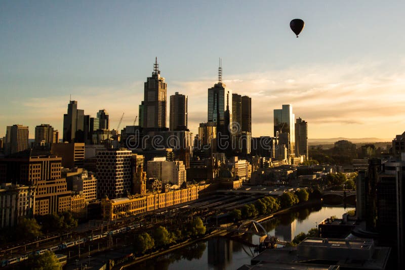 Balão sobre Melbourne
