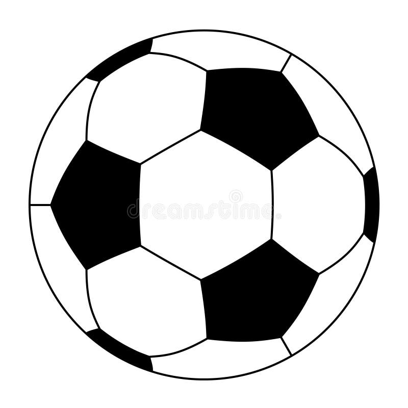 Soccer ball - illustration for the web. Soccer ball - illustration for the web