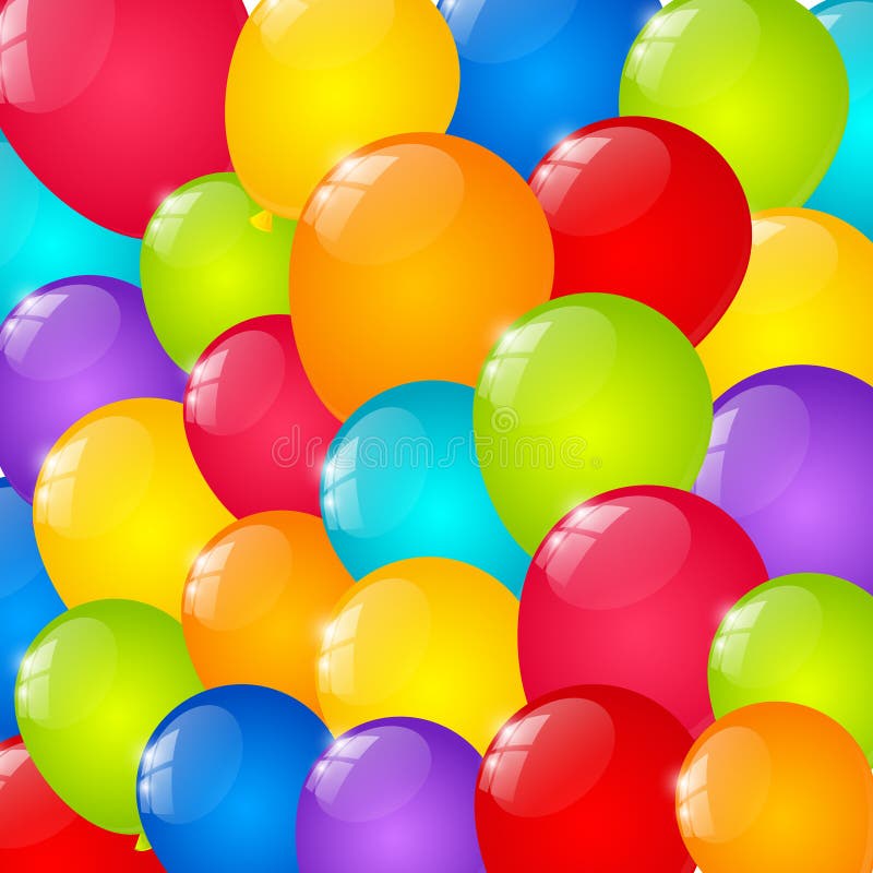 Balões coloridos ilustração royalty free