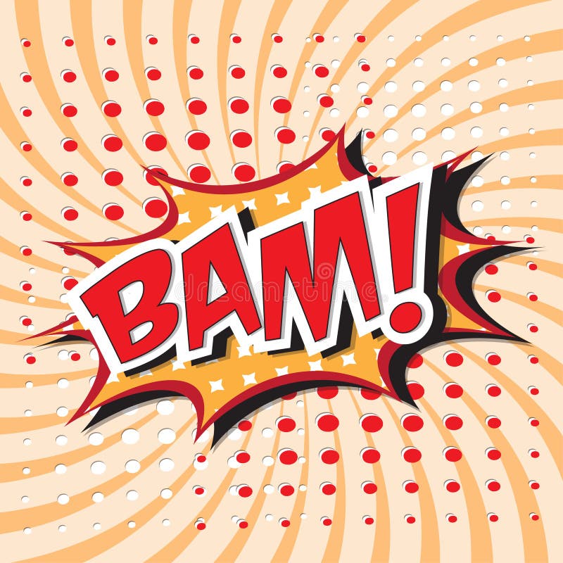 BAM! Comic Word Stock Vector Image 47729554