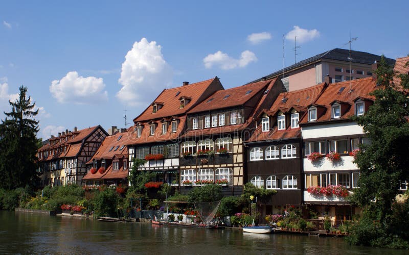 Bamberg Riverside Houses stock photo. Image of riverside 17956316