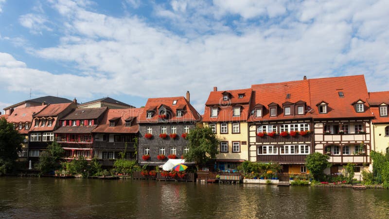 Klein Venetië van Bamberg stock foto's