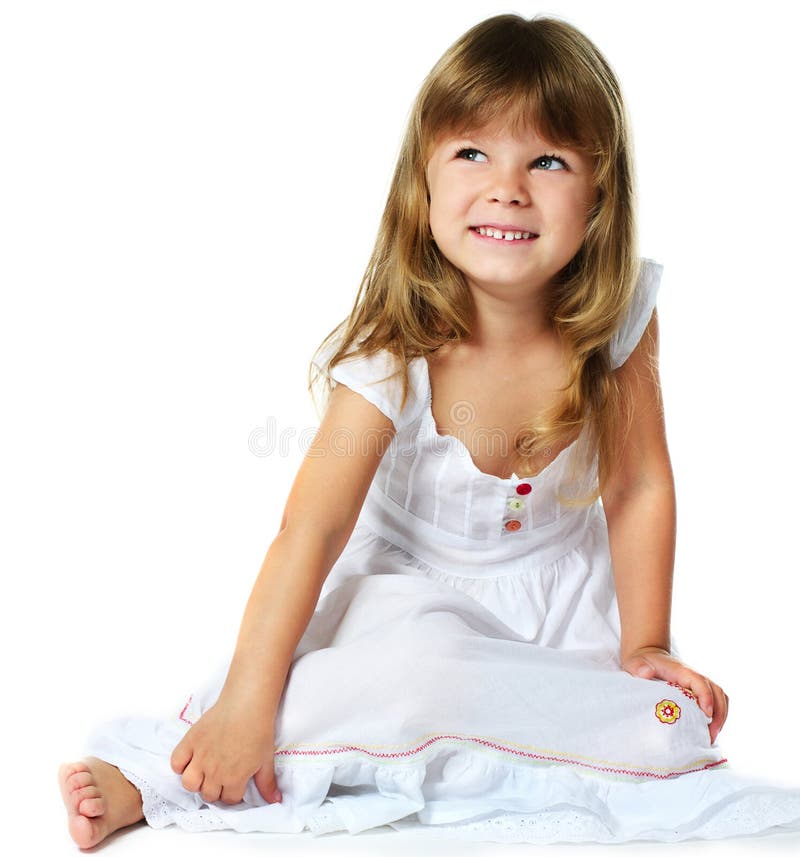 Bambina felice immagini stock