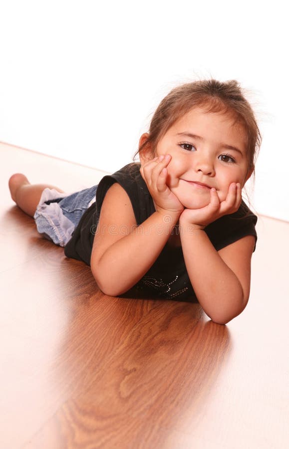 Bambina felice fotografia stock