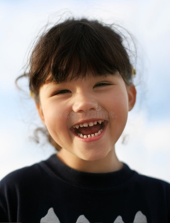 Bambina felice fotografie stock