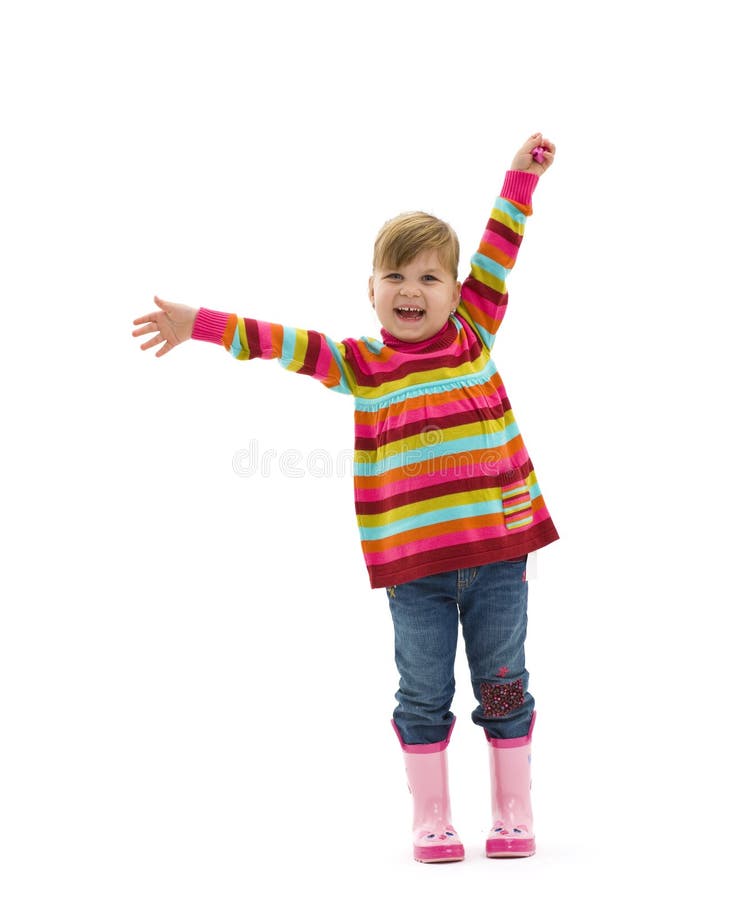 Bambina felice fotografie stock libere da diritti