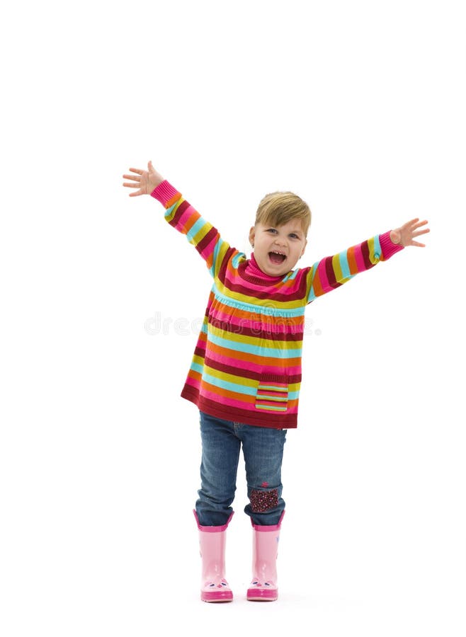 Bambina felice fotografie stock