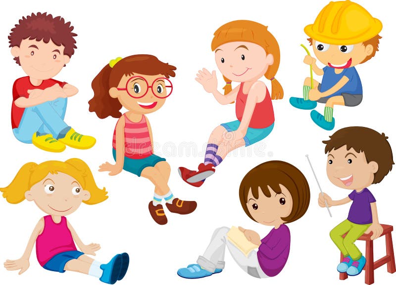 Bambini illustrazione vettoriale Bambini illustrazione vettoriale