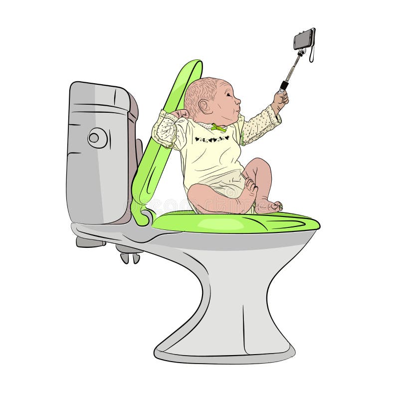 Bambini e concetto di tecnologia poco illustrazione vettoriale Bambini e concetto di tecnologia poco illustrazione vettoriale
