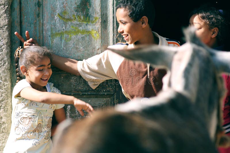 Bambini felici nell'egitto immagine stock libera da diritti Bambini felici nell'egitto immagine stock libera da diritti