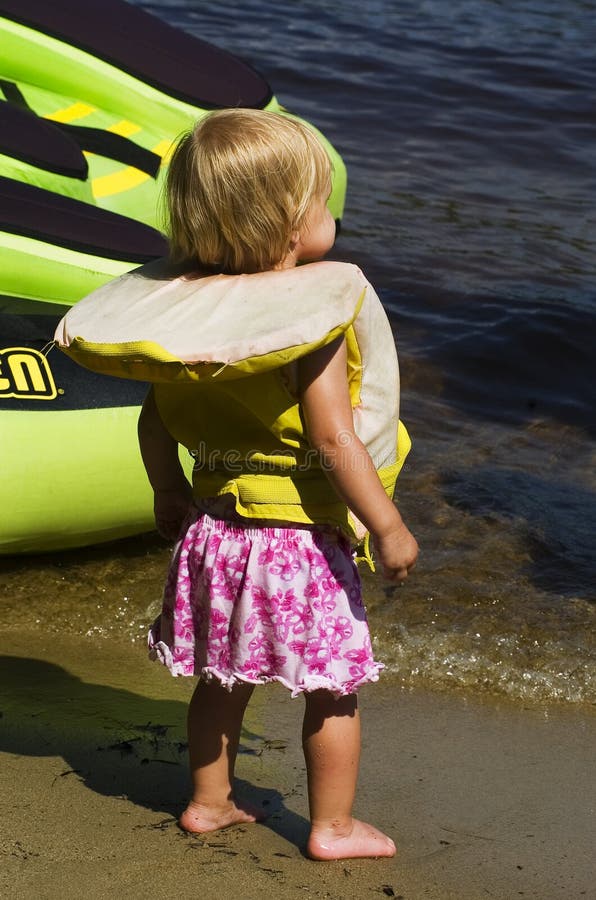 Bambino della spiaggia fotografia stock libera da diritti