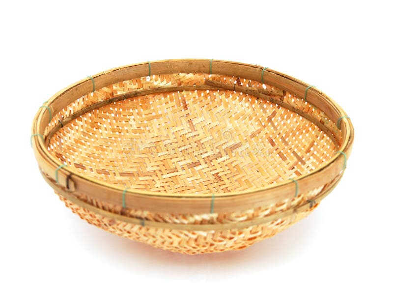 Bamboo basket stock photo. Image of fruits, kniting, traditional 19510844
