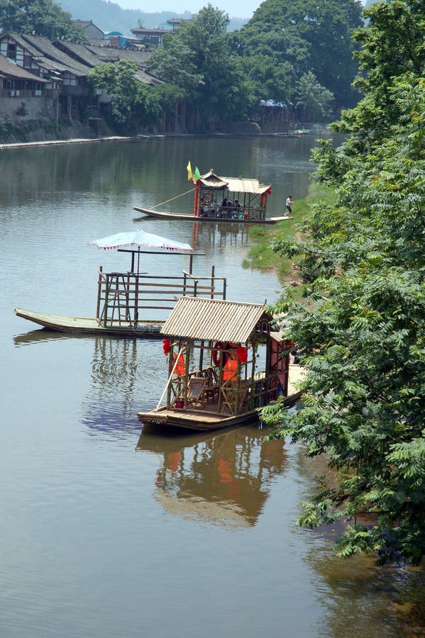 Bamboo boat