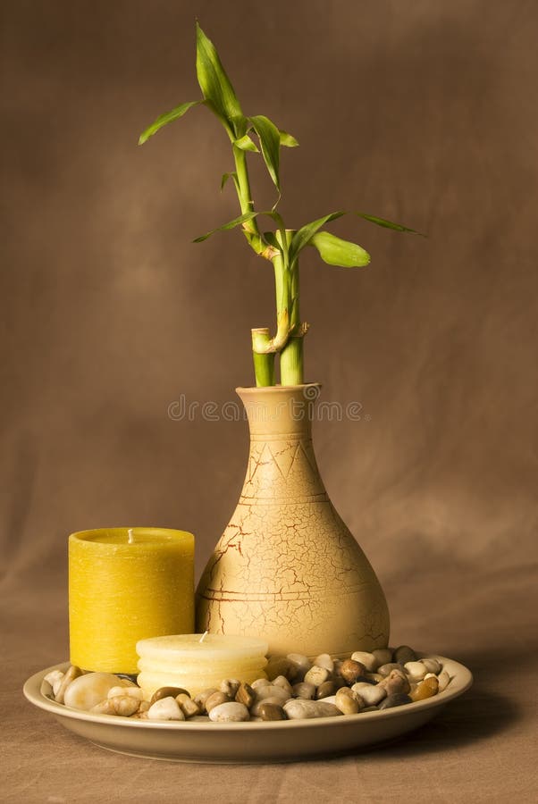 Bamboo and Candles stock photo. Image of ideas, bamboo 52028558