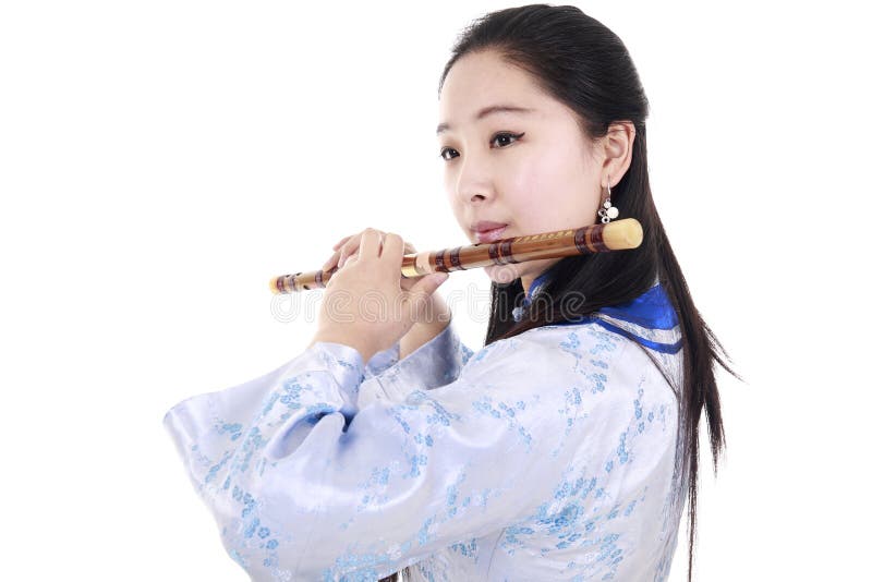 Chinese Girl Dress Flute Stock Photos Free & RoyaltyFree Stock