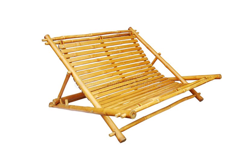 Bamboo Lounge Chair Isolated Stock Photo Image of isolated, chair