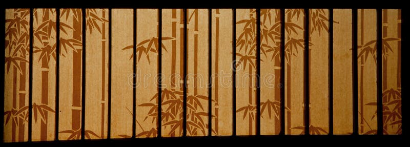 Bamboo paper window