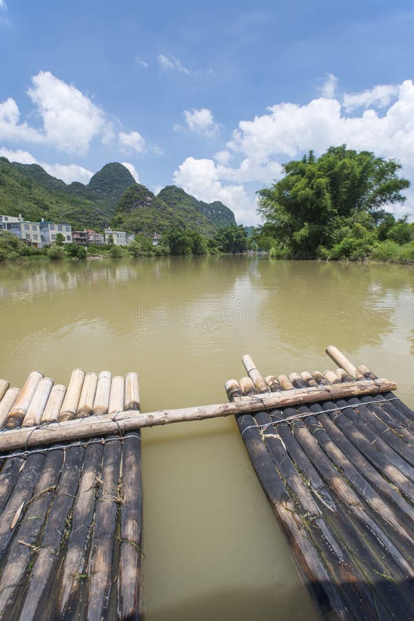 Bamboo rafting li river china royalty free stock photo Bamboo rafting li river china royalty free stock photo
