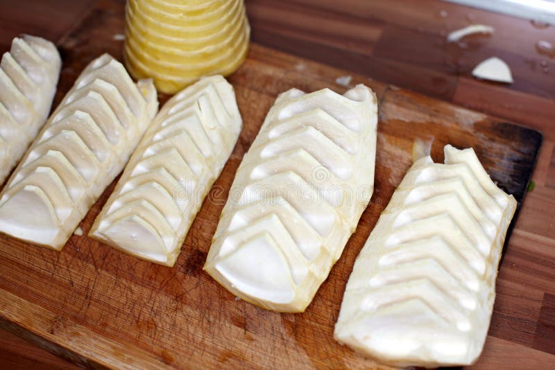 Bamboo Shoots stock image. Image of board, vegetable 39938467