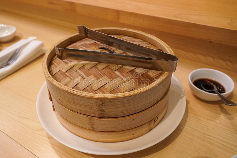 Bamboo Steamer in Asian Restaurant Stock Photo Image of bamboo