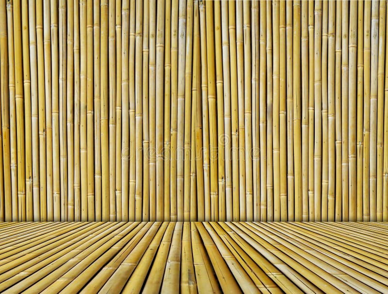 Digitálny Obraz z Bambusu s Podlahou.