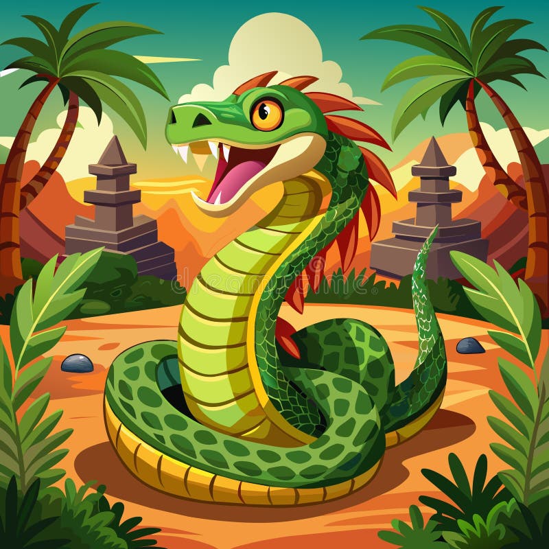 Bamboo viper entiastic использует вектор банка бесплатная иллюстрация
