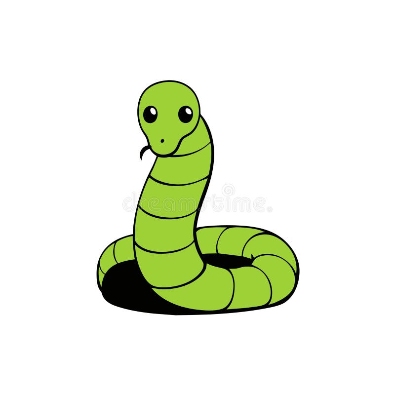 Bamboo viper snake sits иконка вектор иллюстрации иллюстрация вектора