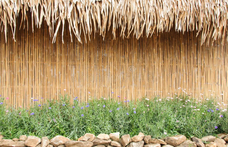 Bamboo wall stock image. Image of natural, fence, oriental 24111773