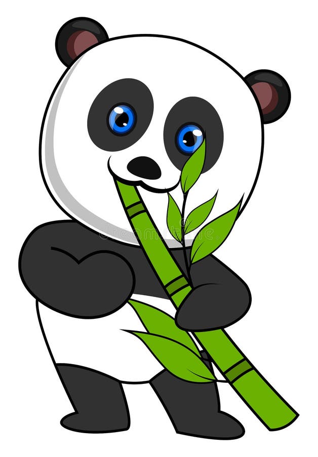 Panda com ilustração de desenho de sorvete