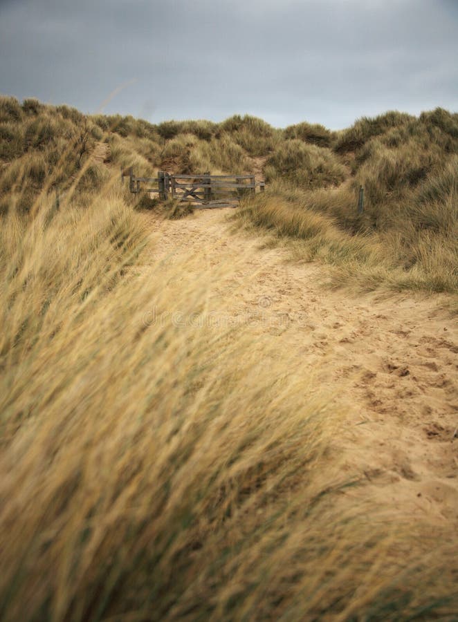 Bamburgh beach path