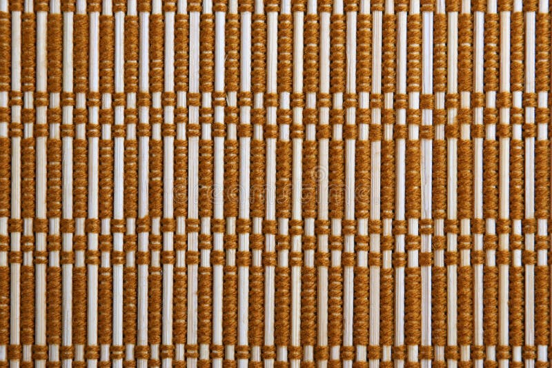 Closeup view of a hand-crafted bamboo tablemat. Closeup view of a hand-crafted bamboo tablemat