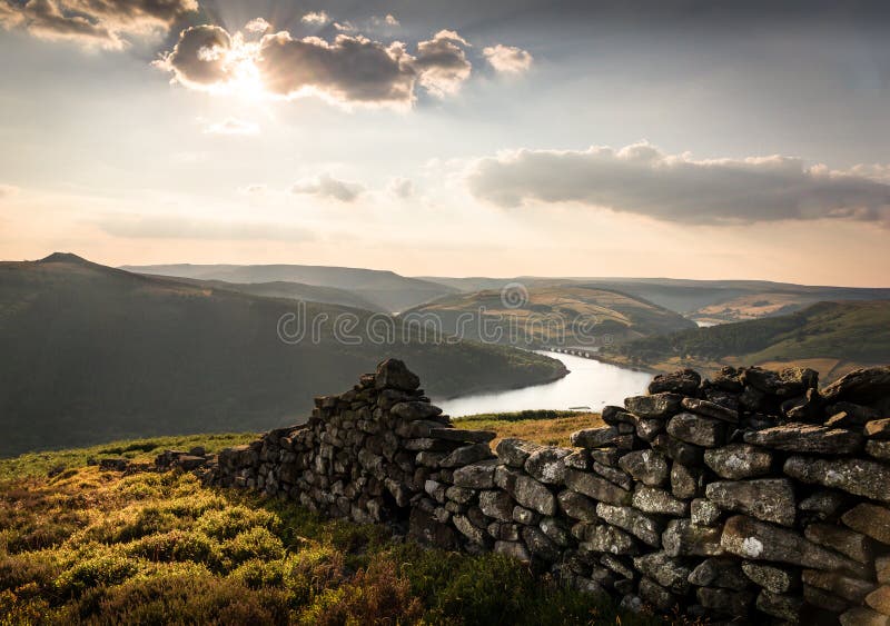 Bamfordrand - Bamford - Piekdistrict royalty-vrije stock fotografie Bamfordrand - Bamford - Piekdistrict royalty-vrije stock fotografie