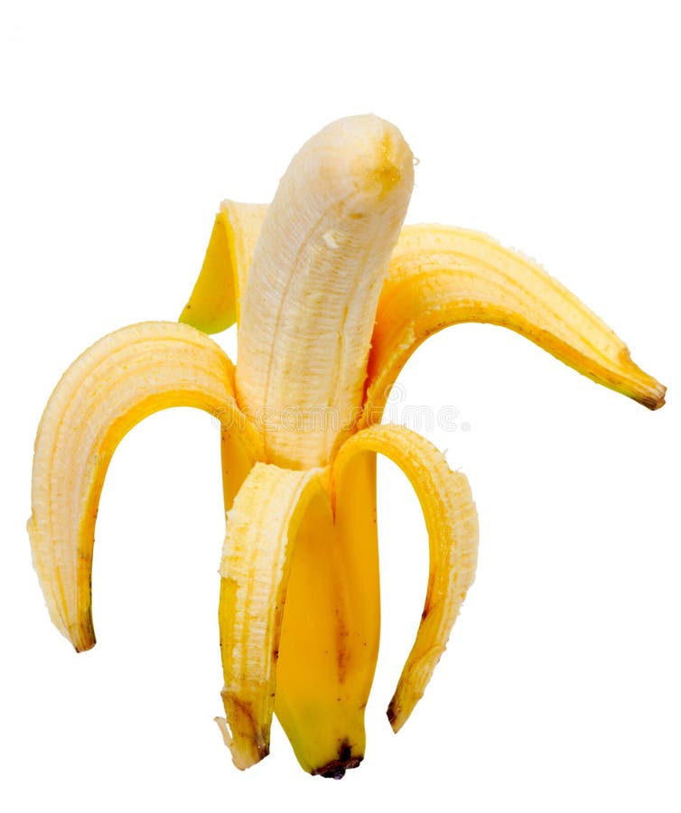 Isolated Banana. Ripe banana slice isolated on white background with  clipping path (at ALL sizes). Isolation is on a transparent layer in the PNG  form Stock Photo - Alamy