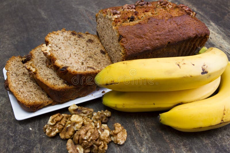 Banana bread stock photography