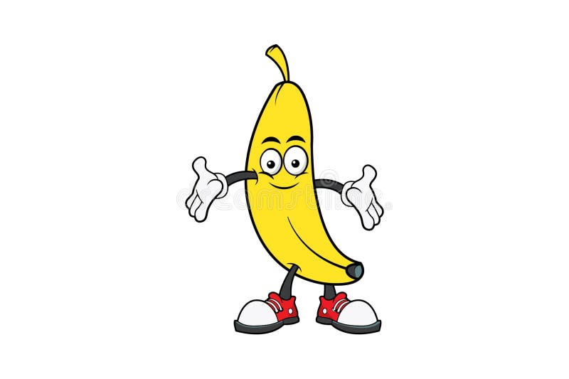 Banana Cartoon Clipart Cartoon Clipart Stock Vector - Illustration of ...