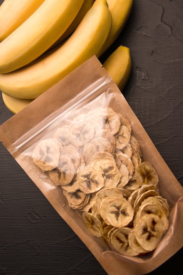 Banana Chips In Plastic Packaging Stock Photo - Download Image Now - Banana  Chip, Backgrounds, Banana - iStock