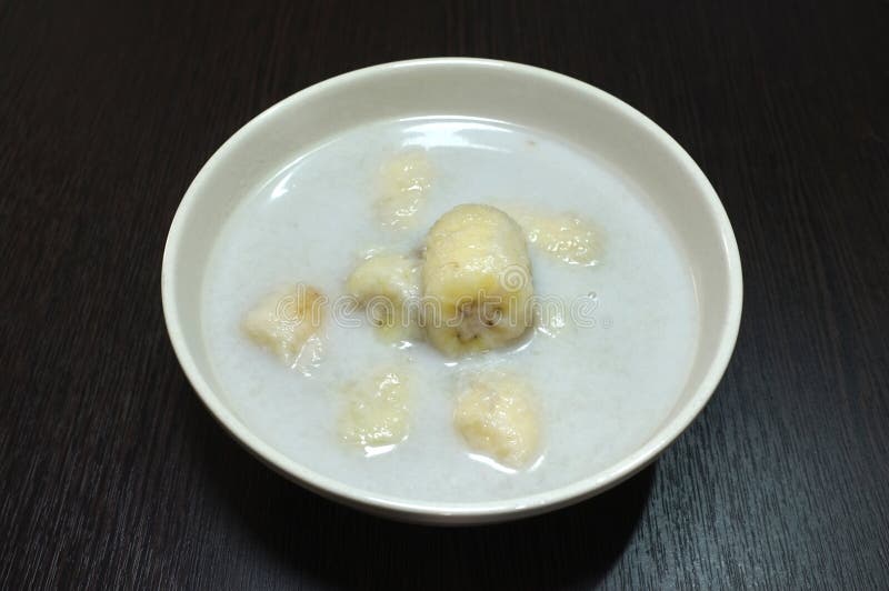Banana in Coconut Milk, Thai Dessert Stock Image Image of dessert