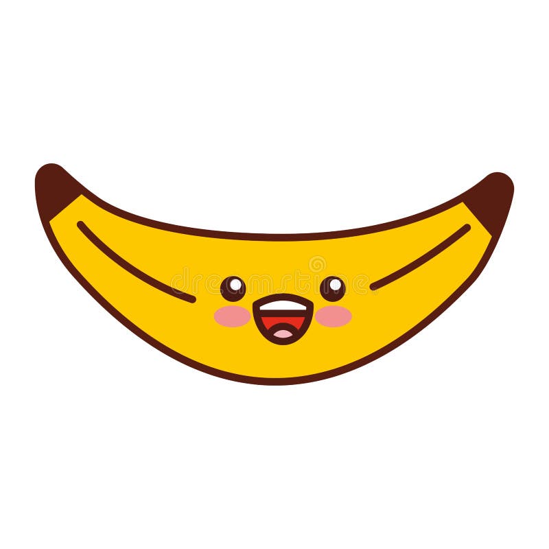 Banana Fresh Fruit Kawaii Character Stock Illustrations 985 Banana