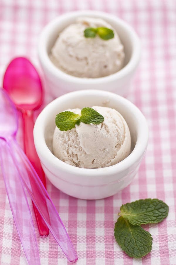 Banana ice cream stock photo Banana ice cream stock photo