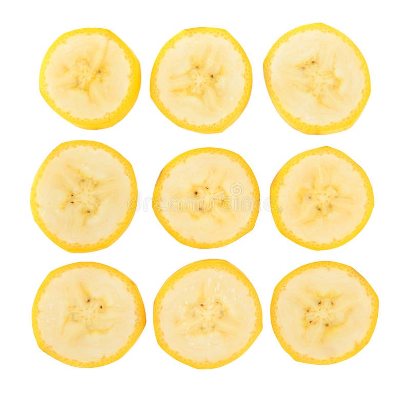 Banana slice isolated stock image. Image of tropical 94163155