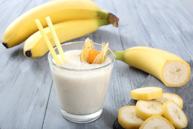 Banana smoothie royalty free stock images Banana smoothie royalty free stock images