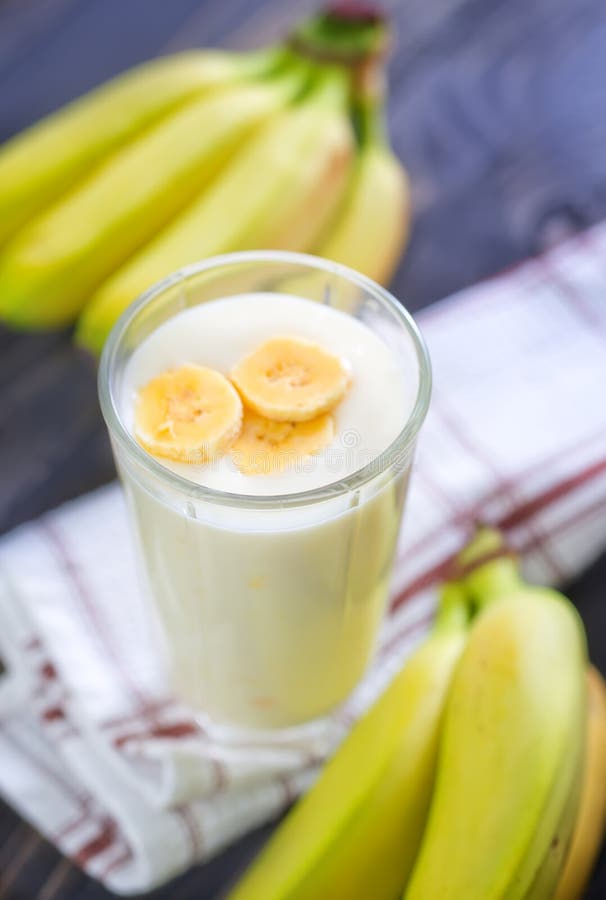 Banana yogurt stock photo. Image of fine, gastronomy 40329094