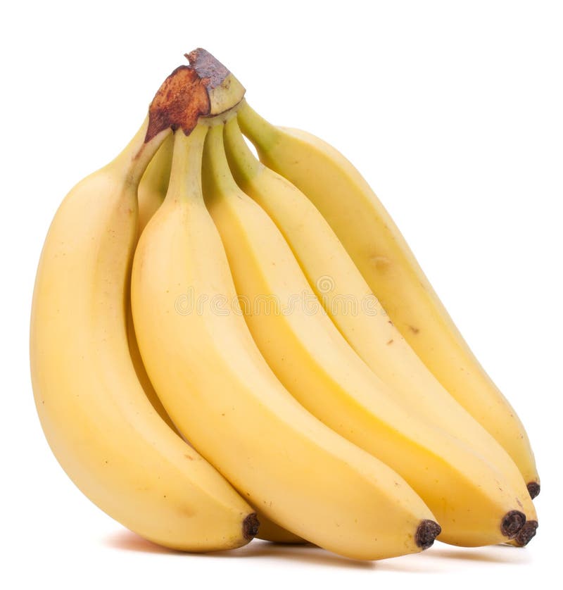 Bunch of five bananas stock photo. Image of food, exotic - 16459748