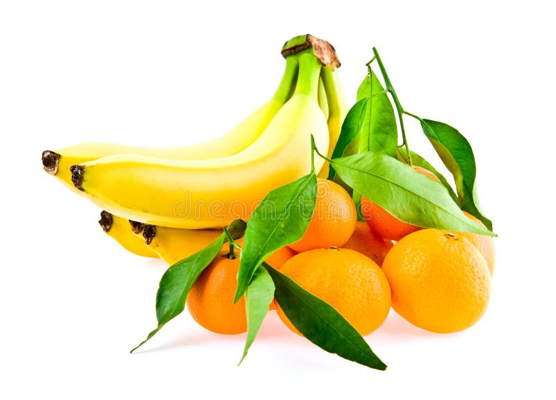 Bananas and mandarines stock image. Image of meal, citrus 9048713
